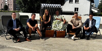 Dominic Zigerlig, Pascal Zäch, Aline Schäpper, Denise Zellweger, Cedric Stäheli und Maurice Meier