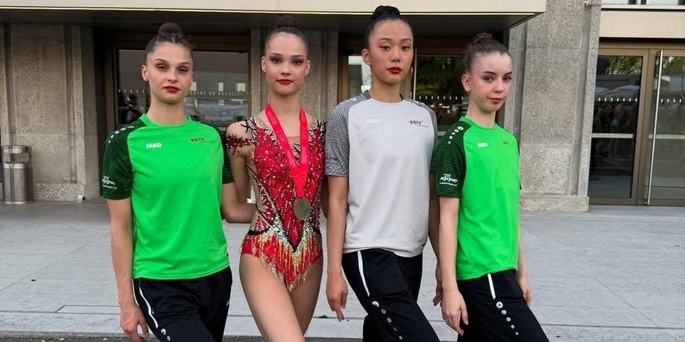 Florentine Bentz, Ariana Dell, Lhadon Tsensatsang, Sara Figueira am Eidgenössischen Turnfest in Lausanne