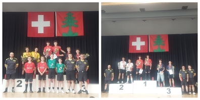 Siegerehrung U19 und U17. (v.l.n.r.)