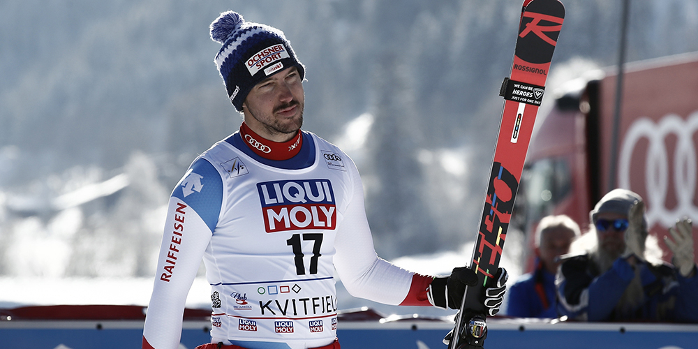 Carlo Janka hatte tiefe Erwartungen an das Rennen vom Wochenende, zeigte aber dennoch eine  gute Leistung. (Bild: Keystone)