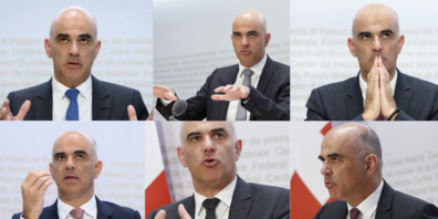 Bundesrat Alain Berset informiert zu aktuellen Corona-Lage.  (Bilder: KEYSTONE)