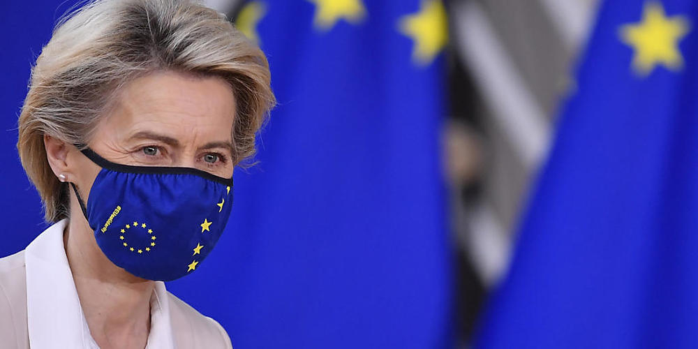 «Europa geht voran»: Ursula von der Leyen, Präsidentin der Europäischen Kommission. Foto: John Thys/Pool AFP/AP/dpa