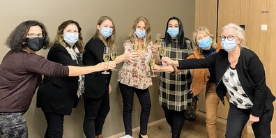 (V.l.):  Ruth Lehner, Monika Gähwiler-Brändle, Anita Fürer, Anita Zimmermann, Pakize Sönmez, Regula Marti und Silvia Galli Aepli.