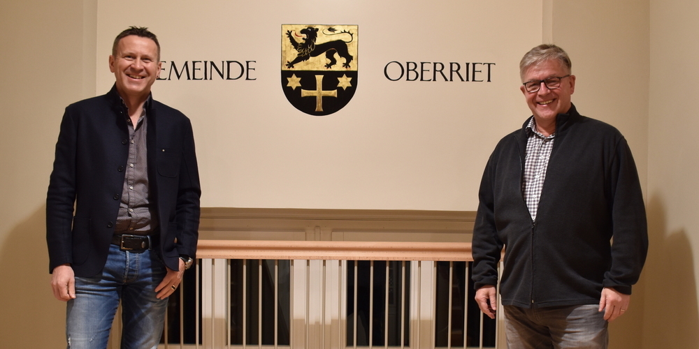 Die beiden zurücktretenden Gemeinderäte  Stefan Lüchinger und Martin Stieger (Bild: zVg)