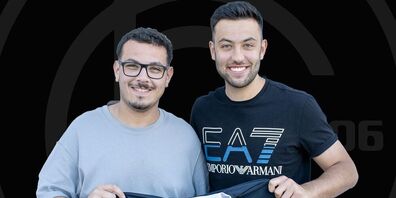 Sportchef Alessio Orfanidis (links) mit Cristian Tolino.