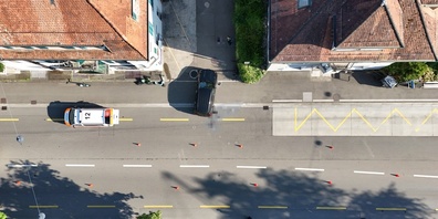 Hier ereignete sich der Unfall.