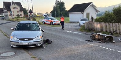 Der Mann wurde vom Rettungsdienst ins Spital gebracht.