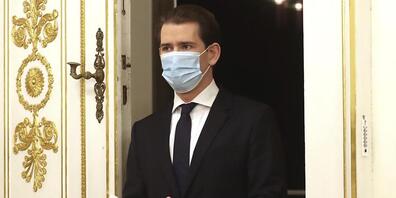 Der österreichische Bundeskanzler Sebastian Kurz verkündete heute auf einer Pressekonferenz Details zum erneuten Lockdown ab dem 26. Dezember. Foto: Ronald Zak/AP/dpa
