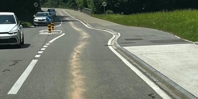 Die Ölspur zieht sich von der Walderstrasse bis zur Buechstrasse.