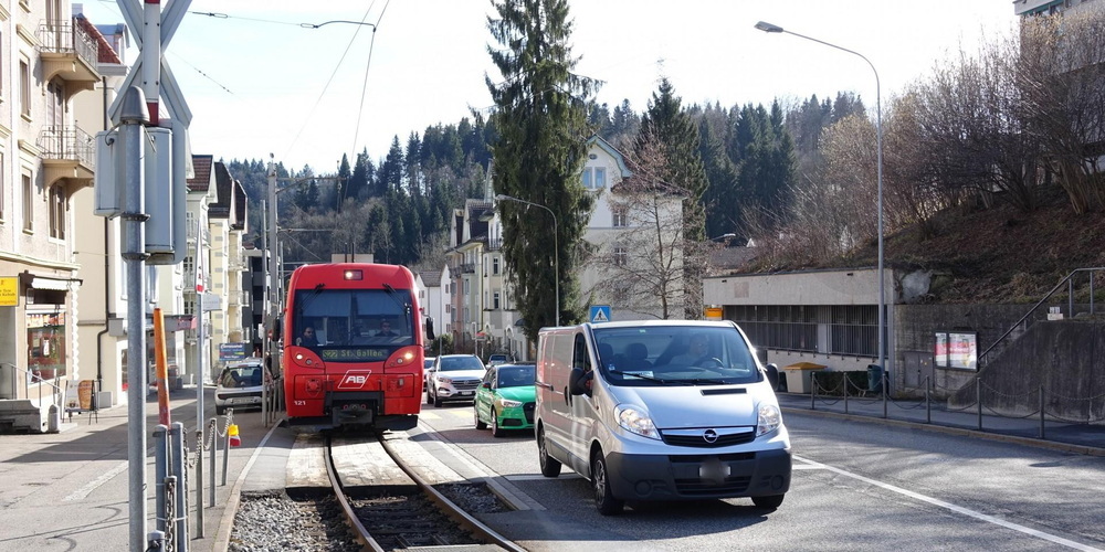 Auf der Teufenerstrasse staut es meist nur zu Stosszeiten