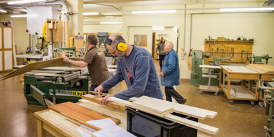 Blick in die Freizeitwerkstatt Uzwil (Bild: Bildform Henau / Peter Dotzauer)
