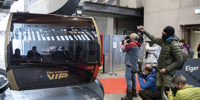 Das V-Bahn-Projekt von Grindelwald Grund auf den Männlichen beziehungsweise zum Eigergletscher verkürzt die Reisezeit auf das Jungfraujoch und in das Skigebiet um 47 Minuten. (Bild: Keystone)