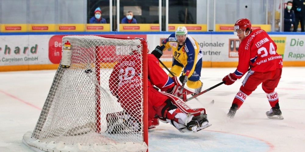 Drei Gegentore im zweiten Drittel verhinderte den erhofften Punktgewinn gegen den HC Davos. (Bild: Thomas Oswald, Achiv)