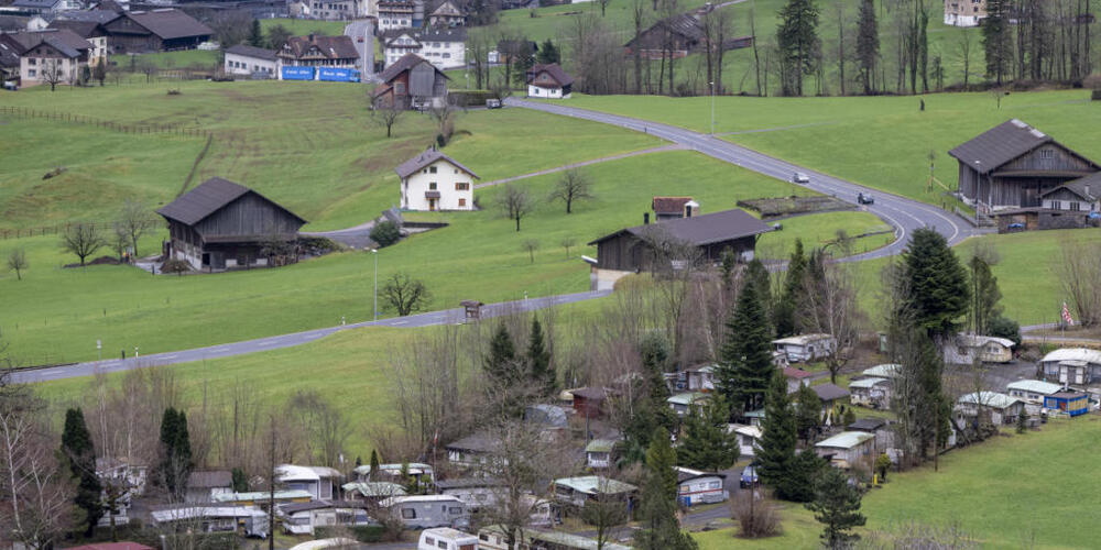Das Gebiet Buosingen liegt oberhalb des Lauerzersees in Arth SZ. (Archivaufnahme)