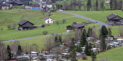 Das Gebiet Buosingen liegt oberhalb des Lauerzersees in Arth SZ. (Archivaufnahme)