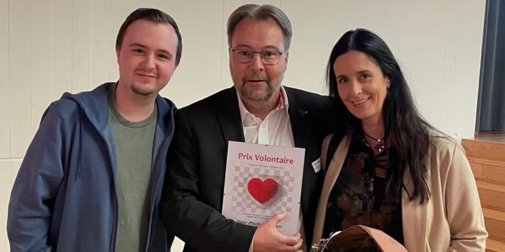 FCK Präsident Peter Wartmann mit Frau Claudia und Sohn Philipp