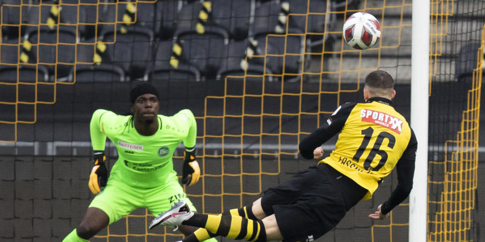 Im Hinspiel in Bern liess sich St.Gallens Torhüter Ati Zigi nicht bezwingen (Bild: KEYSTONE)