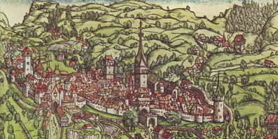 St.Gallen in der Chronik von Johannes Stumpf,1548
