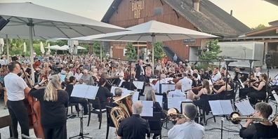 Stimmungsbild vom Konzert auf dem Bächlihof im 2024.