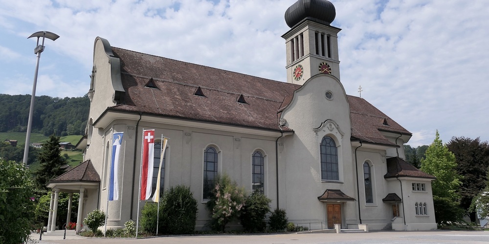 Katholische Kirche in Au (Bild: Ulrike Huber)