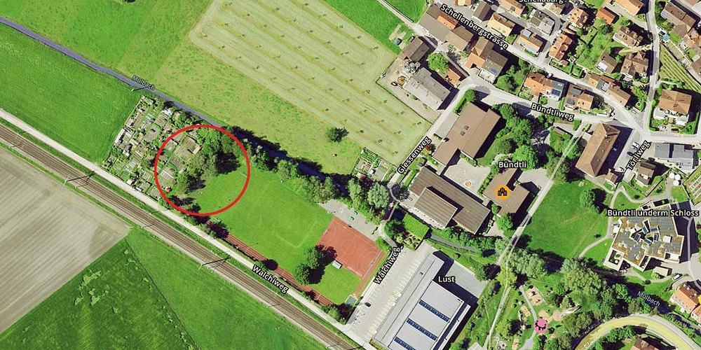 Hier soll der Maienfelder Pumptrack entstehen.