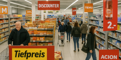 Discounter setzen auf Tiefpreise, während internationale Anbieter wie Temu und Action zusätzlichen Druck auf den Schweizer Detailhandel ausüben.