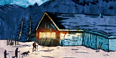 Winterzauber in der Munggä-Hütte.