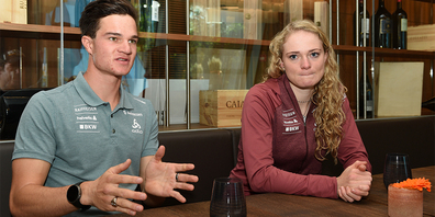 Niklas Hartweg und Amy Baserga gehören neu zum Schwyzer Topshots-Programm (Bild: Franz Feldmann)