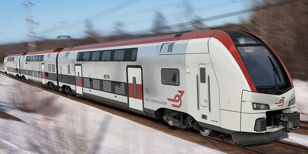 So werden die «Kiss 160» in Schweden auf der Strecke Ludvika-Västeras verkehren (Bild: tagisbergslagen.se)