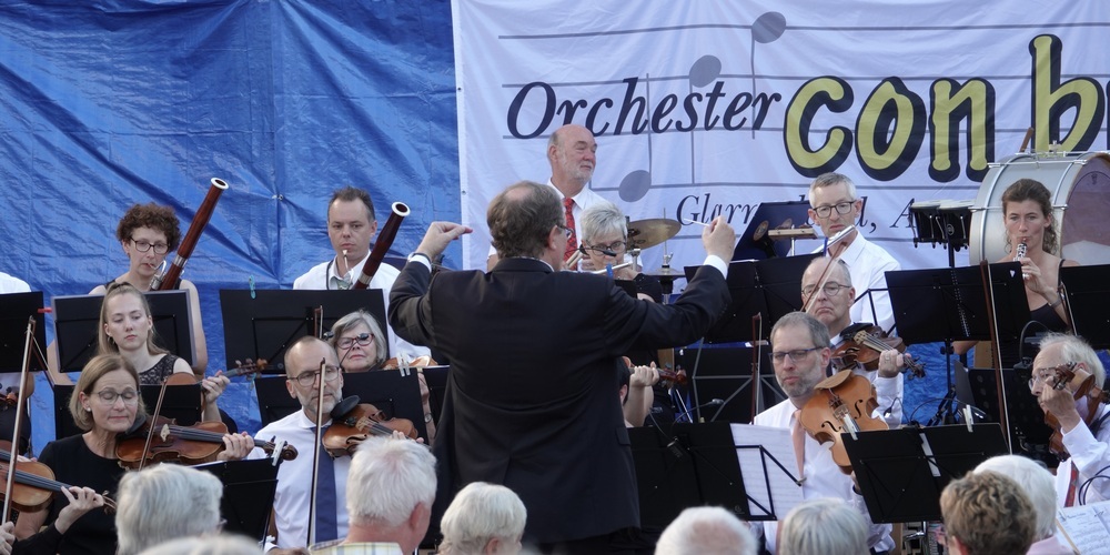 Sommerkonzert Orchester con brio. Hingehen und geniessen. 