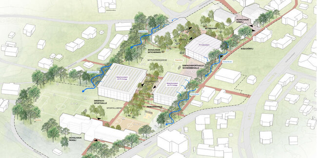 Am 20. November 2025 informiert der Gemeinderat im Geissbergsaal Wolfhausen über das Projekt Schul- und Sportanlage Bubikon. Vorgestellt wird das Siegerprojekt.
