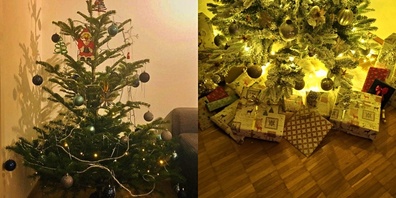 Der anonyme Gönner spendete einen schönen Weihnachtsbaum und mehrere Geschenke an die bedürftigen Familien.