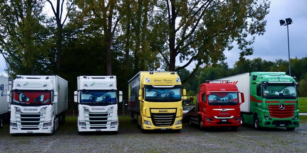 Mehrere Trucks präsentieren sich beim Truckfestival Zürich 2025 – zugunsten der Kinderhilfe Sternschnuppe. (Archivbild)