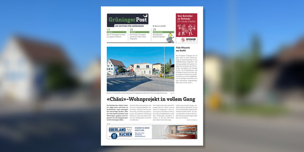 Grüninger Post Nr. 265 vom 4. Juli 2025