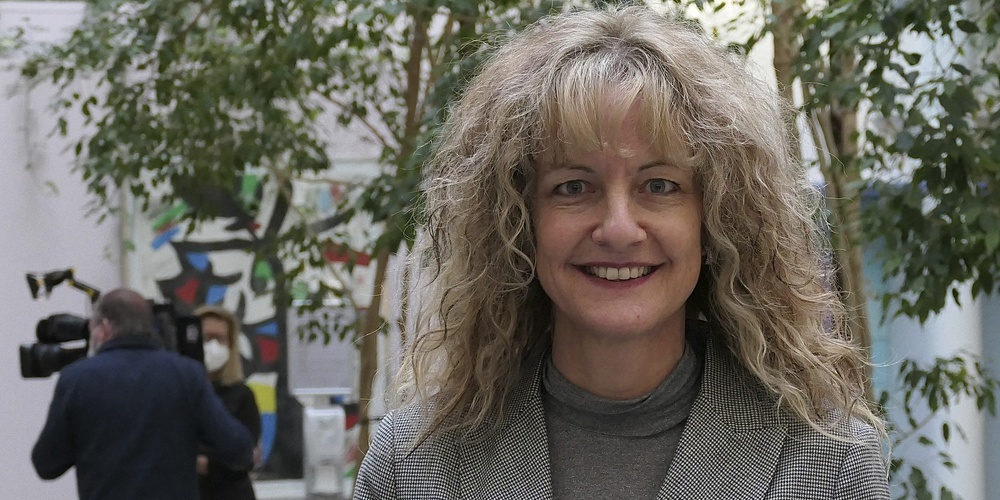 AGV-Rheintal-Präsidentin Brigitte Lüchinger wendet sich mit einer Videobotschaft zum neuen Jahr an alle Interessierten (Bild: Ulrike Huber)