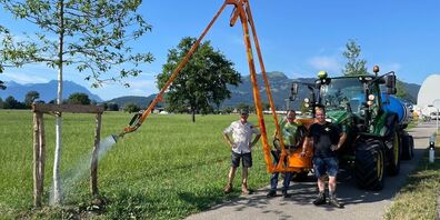 Martin Steger (Stegergarten), Markus Buschor (Bäumiges Altstätten),  und Josef Oeler (Landwirt)