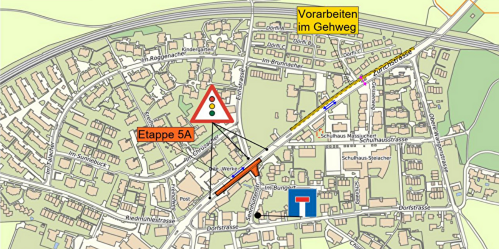 Zufahrt zur Sennhüttenstrasse wird ab Juli 2025 gesperrt.