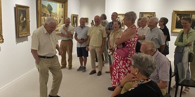 Mit seinem Humor brachte Christoph Blocher die Gruppe immer wieder zum Lachen.