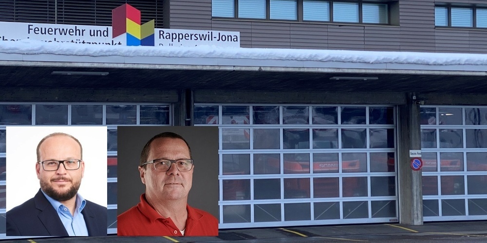 Nach fast vier Jahren geschafft: Feuerwehrdepot, Feuerwehrkommissions-Präsident Martin Stöckling, Feuerwehrkommandant Roland Meier.