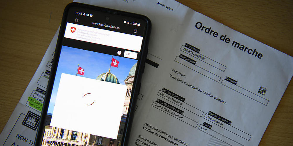 Zum RS-Start im Homeoffice ging erst einmal nichts: Handy und Marschbefehl eines Rekruten.