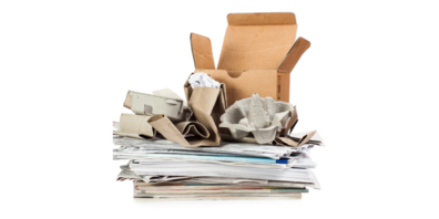 Papier- und Kartonentsorung