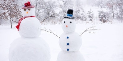 Schneemänner bauen, ist gefragt!