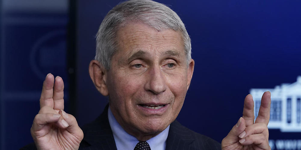 Anthony Fauci, Direktor des National Institute of Allergy and Infectious Diseases, hat als Vertreter einer US-Delegation den Beitritt des Landes zur internationalen Corona-Impfinitiative Covax angekündigt. Foto: Alex Brandon/AP/dpa