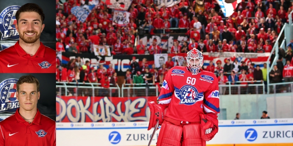 Torhüter Melvin Nyffeler spielt auch nächste Saison für die SCRJ Lakers! Verteidiger Dominik Egli hingegen wechselt ins Bündnerland zum HC Davos. (Bild: Thomas Oswald, Archiv)