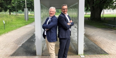 (v.l.) Thierry Kurtzemann, Leiter der Akademie St.Gallen, und Werner Buchmann, Standortleiter von Rapperswil-Jona, reden im Interview über die Fusion.