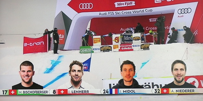 Der Start zum Viertelfinale mit Marc Bischofberger (Bild: SRF/Ulrike Huber)