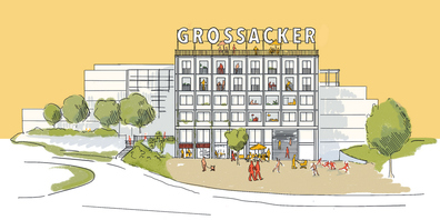 Visualisierung zukünftiges Kinderspitalgebäude