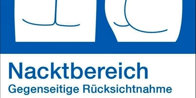Mit diesem Bild grenzte die Stadt die FKK-Zone vor einigen Jahren ab.