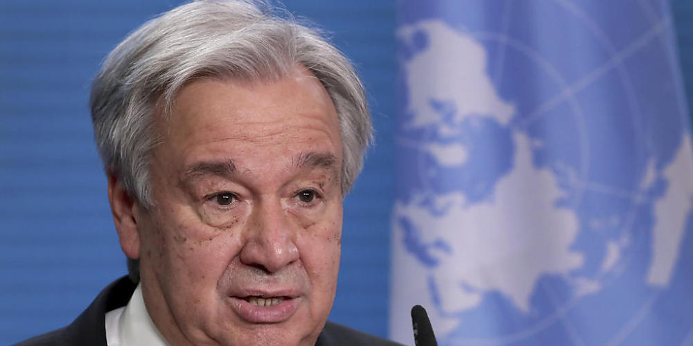 ARCHIV - UN-Generalsekretär Antonio Guterres. Foto: Michael Sohn/AP POOL/dpa