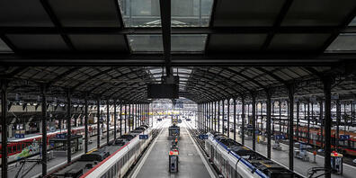 Die verschärften Massnahmen zeigen Wirkung:  Blick in den Luzerner Bahnhof.